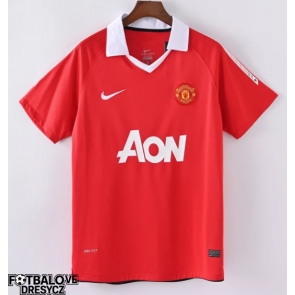 Manchester United 2010-2011 Retro Domácí Dres Krátký Rukáv Manchester United 2010-2011 Retro Domácí Dres Krátký Rukáv